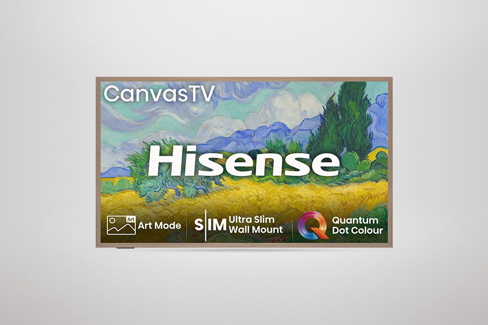 Hisense 65 Inch 65S7NQTUK Smart 4K HDR QLED Canvas Freely TV.